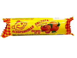 АСКОРБИНОВАЯ К-ТА БАД ТАБ. КРУТКА С САХ. ПЕРСИК №10 АОМ в Ханты-Мансийске