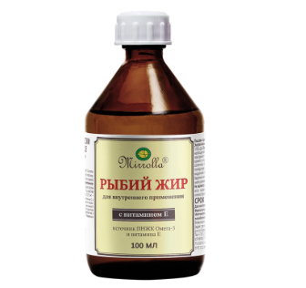 РЫБИЙ ЖИР МИРРОЛЛА ВИТ. Е 100МЛ БАД в Туле