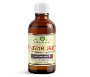 РЫБИЙ ЖИР МИРРОЛЛА ВИТ. Е 50МЛ БАД в Саратове