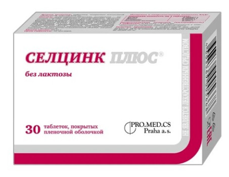 СЕЛЦИНК ПЛЮС ТАБ. П.О 672МГ №30 БАД в Рязани