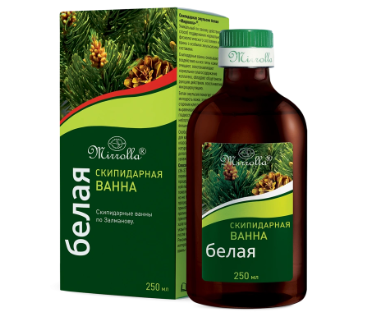 СКИПИДАРНАЯ ЭМУЛЬСИЯ ДЛЯ ВАНН БЕЛАЯ МИРРОЛЛА 250МЛ в Краснодаре