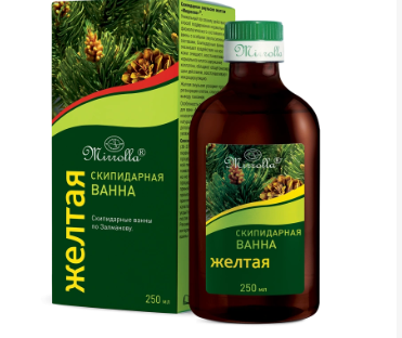 СКИПИДАРНАЯ ЭМУЛЬСИЯ ДЛЯ ВАНН ЖЕЛТАЯ МИРРОЛЛА 250МЛ в Краснодаре