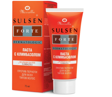 СУЛЬСЕН ФОРТЕ МИРРОЛЛА ПАСТА МЕСТН. П/ПЕРХОТИ КЛИМБАЗОЛ 75Г в Воронеже