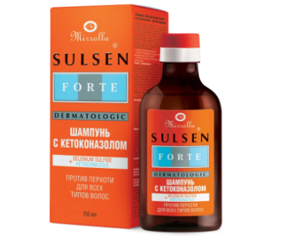 СУЛЬСЕН ФОРТЕ ШАМПУНЬ П/ПЕРХОТИ КЕТОКОНАЗОЛ МИРРОЛЛА 150МЛ в Новосибирске