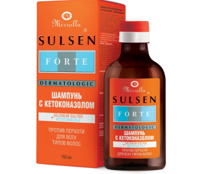 СУЛЬСЕН ФОРТЕ ШАМПУНЬ П/ПЕРХОТИ КЕТОКОНАЗОЛ МИРРОЛЛА 250МЛ в Тюмени