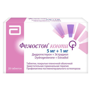 ФЕМОСТОН КОНТИ П.П.О. 5МГ+1МГ №28 в Туле