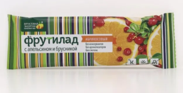 ФРУТИЛАД БАТОНЧИК АПЕЛЬСИН-БРУСНИКА 30Г в Салехарде