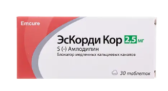 ЭСКОРДИ КОР ТАБ. 2,5МГ №30 в Санкт-Петербурге