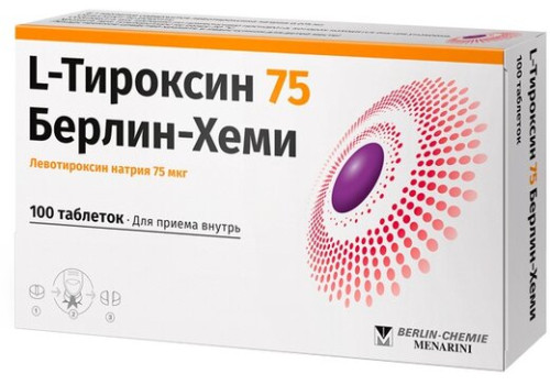 Л-ТИРОКСИН 75 БЕРЛИН-ХЕМИ ТАБ. 75МКГ №100 в Сыктывкаре