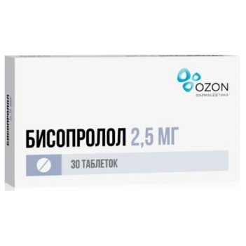 БИСОПРОЛОЛ ТАБ. П.П.О. 2.5МГ №30 ОЗН в Омске