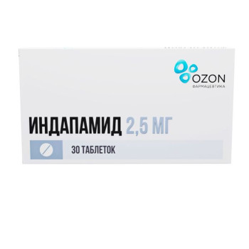 ИНДАПАМИД ТАБ. П.П.О. 2.5МГ №30 ОЗН в Иркутске