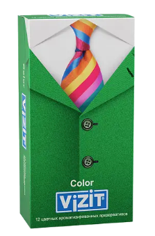 ПРЕЗЕРВАТИВЫ ВИЗИТ КОЛОР АРОМАТ №12 в Москве