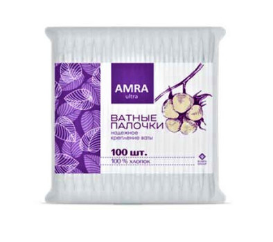 ВАТНЫЕ ПАЛОЧКИ АМРА (ПЭ) №100 в Перми