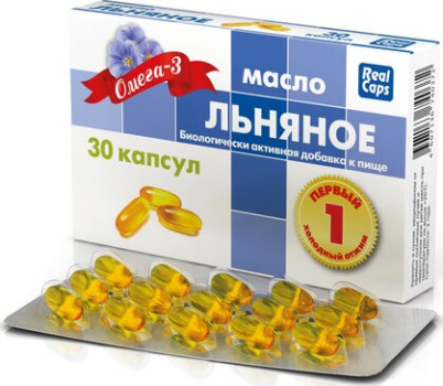 МАСЛО ЛЬНЯНОЕ КАПС. №30 БАД в Перми