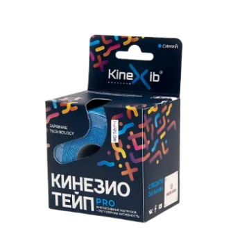 БИНТ КИНЕЗИО ТЕЙП PRO 5СМХ5М СИНИЙ в Саратове