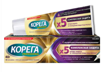 КОРЕГА КРЕМ ДЛЯ ФИКСАЦИИ ЗУБНЫХ ПРОТЕЗОВ КОМПЛЕКСНАЯ ЗАЩИТА 40МЛ в Белгороде