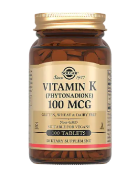 СОЛГАР ВИТАМИН К ТАБ. 100МКГ №100 БАД в Новосибирске