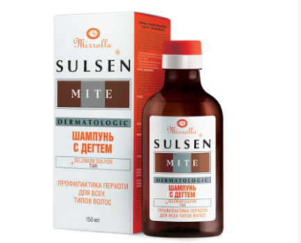 СУЛЬСЕН МИТЕ ШАМПУНЬ П/ПЕРХОТИ ДЕГОТЬ МИРРОЛЛА 150МЛ в Сыктывкаре