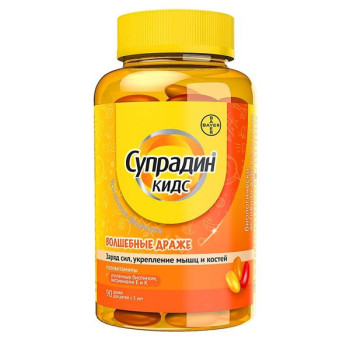 СУПРАДИН КИДС ВОЛШЕБНЫЕ ДРАЖЕ №90 БАД в Екатеринбурге