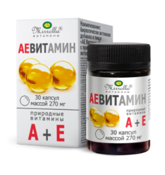 АЕВИТАМИН ПРИРОДН. ВИТ. КАПС. 270МГ №30 БАД в Ханты-Мансийске