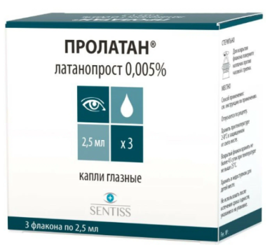 ПРОЛАТАН КАПЛИ ГЛ. 0.005% 2.5МЛ №3 в 