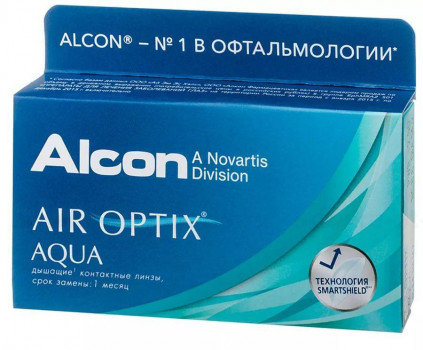 ALCON AIR OPTIX AQUA КОНТАКТНЫЕ ЛИНЗЫ (-2,00 /8.6/14,2) №6 в Москве