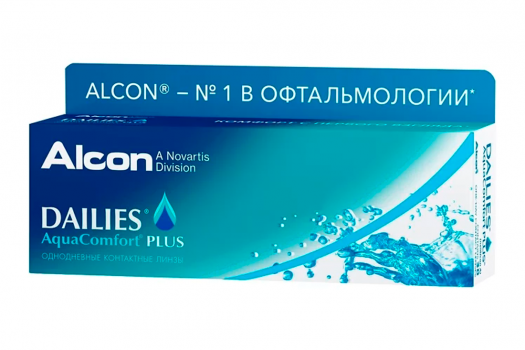 ALCON DAILIES AQUACOMFORT PLUS КОНТАКТНЫЕ ЛИНЗЫ (-5,25 /8.7/14.0) №30 в Москве