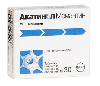АКАТИНОЛ МЕМАНТИН ТАБ. П.П.О. 10МГ №30 в Челябинске