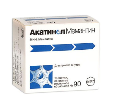 АКАТИНОЛ МЕМАНТИН ТАБ. П.П.О. 10МГ №90 в Челябинске