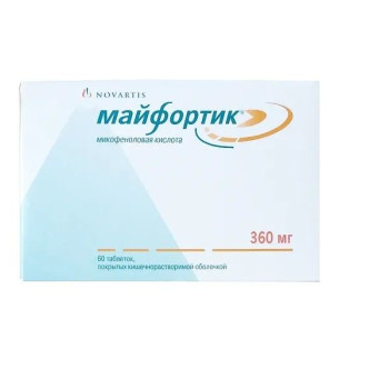 МАЙФОРТИК ТАБ. П.О КШ/РАСТВ. 360МГ №60 в Челябинске