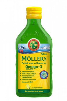 РЫБИЙ ЖИР МЕЛЛЕР Р-Р МАСЛ. СО ВКУСОМ ЛИМОНА 250МЛ БАД в Екатеринбурге
