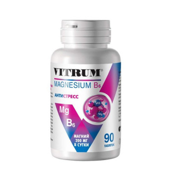 ВИТРУМ МАГНИЙ В6 ТАБ. 1200МГ №90 БАД в Липецке