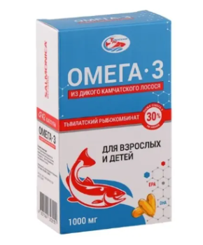 ОМЕГА-3 SALMONIСA ИЗ ДИКОГО КАМЧАТСКОГО ЛОСОСЯ КАПС 1000МГ №42 БАД в Владимире