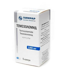 ТЕМОЗОЛОМИД КАПС. 140МГ №5 ООО ИИХР в Перми