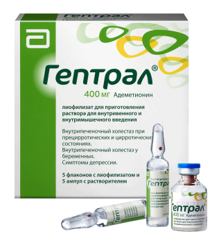 ГЕПТРАЛ ЛИОФ В/В И В/М 400МГ №5 в Петрозаводске
