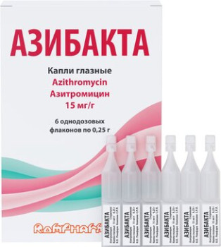 АЗИБАКТА КАПЛИ ГЛ. 15МГ/Г 0,25Г №6 в Ярославле