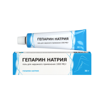 ГЕПАРИН НАТРИЯ 1000 ГЕЛЬ 1ТЫС.МЕ 30Г ТФФ в Пскове