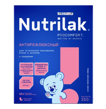 НУТРИЛАК ПРЕМИУМ АНТИРЕФЛЮКСНЫЙ СМЕСЬ СУХ.МОЛОЧН. 350Г  в Новосибирске