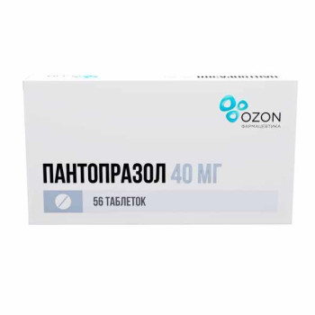 ПАНТОПРАЗОЛ ТАБ. П.П.О. КШ/РАСТВ 40МГ №56 ОЗН  в Воронеже