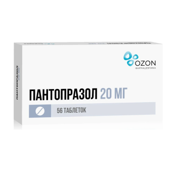 ПАНТОПРАЗОЛ ТАБ. П.П.О. КШ/РАСТВ 20МГ №56 ОЗН в Воронеже