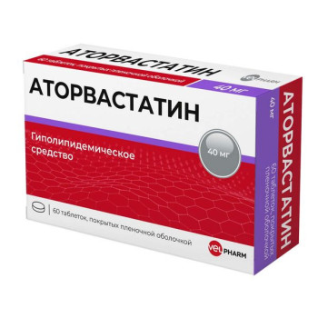 АТОРВАСТАТИН ВЕЛФАРМ ТАБ. П.П.О. 40МГ №60 в Перми
