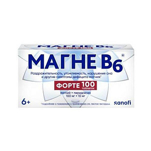 МАГНЕ B6 ФОРТЕ ТАБ. П.О №100 в Саратове