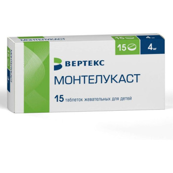 МОНТЕЛУКАСТ ТАБ. ЖЕВ. 4МГ №15 ВРТ в Санкт-Петербурге