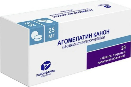 АГОМЕЛАТИН КАНОН ТАБ. П.П.О. 25МГ №28 в Воронеже