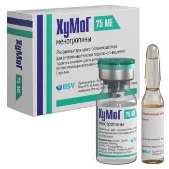 ХУМОГ ЛИОФ ДЛЯ ПРИГ Р-РА ДЛЯ ИНФ 75МЕ ФСГ+75МЕ ЛГ №1 С Р-ЛЕМ в Москве