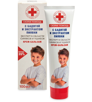 СКОРАЯ ПОМОЩЬ КРЕМ-БАЛЬЗАМ ОТ СИНЯКОВ И УШИБОВ 100МЛ в Санкт-Петербурге