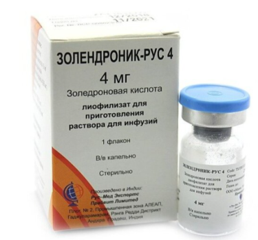 ЗОЛЕНДРОНИК-РУС 4 ЛИОФ. ДЛЯ ПРИГ. Р-РА ДЛЯ ИНФ. 4МГ/5МЛ  в Москве