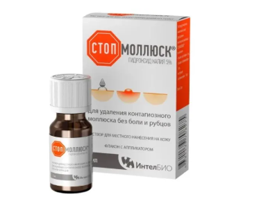 СТОПМОЛЛЮСК Р-Р ДЛЯ УДАЛЕНИЯ КОНТАГИОЗНОГО МОЛЛЮСКА 5МЛ в Санкт-Петербурге