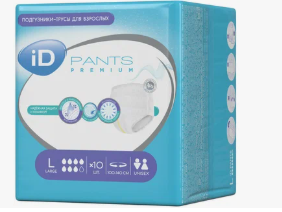 ПОДГУЗНИКИ-ТРУСИКИ  ID ПАНТС ПРЕМИУМ L №10 в Санкт-Петербурге