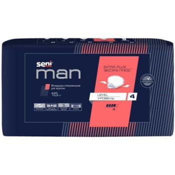 ПРОКЛАДКИ УРОЛОГИЧ. ДЛЯ МУЖЧИН СЕНИ МЕН ЭКСТРА ПЛЮС №15 в Санкт-Петербурге